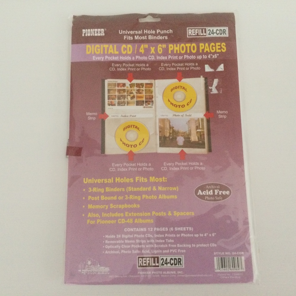 Digital CD 4 x 8 photo Pages